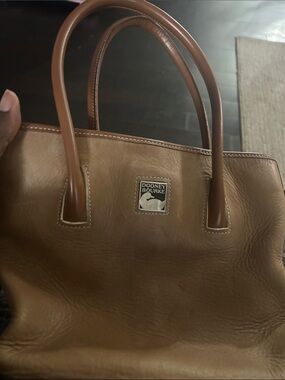 Dooney & Bourke Tan Leather Double-Handle Tote